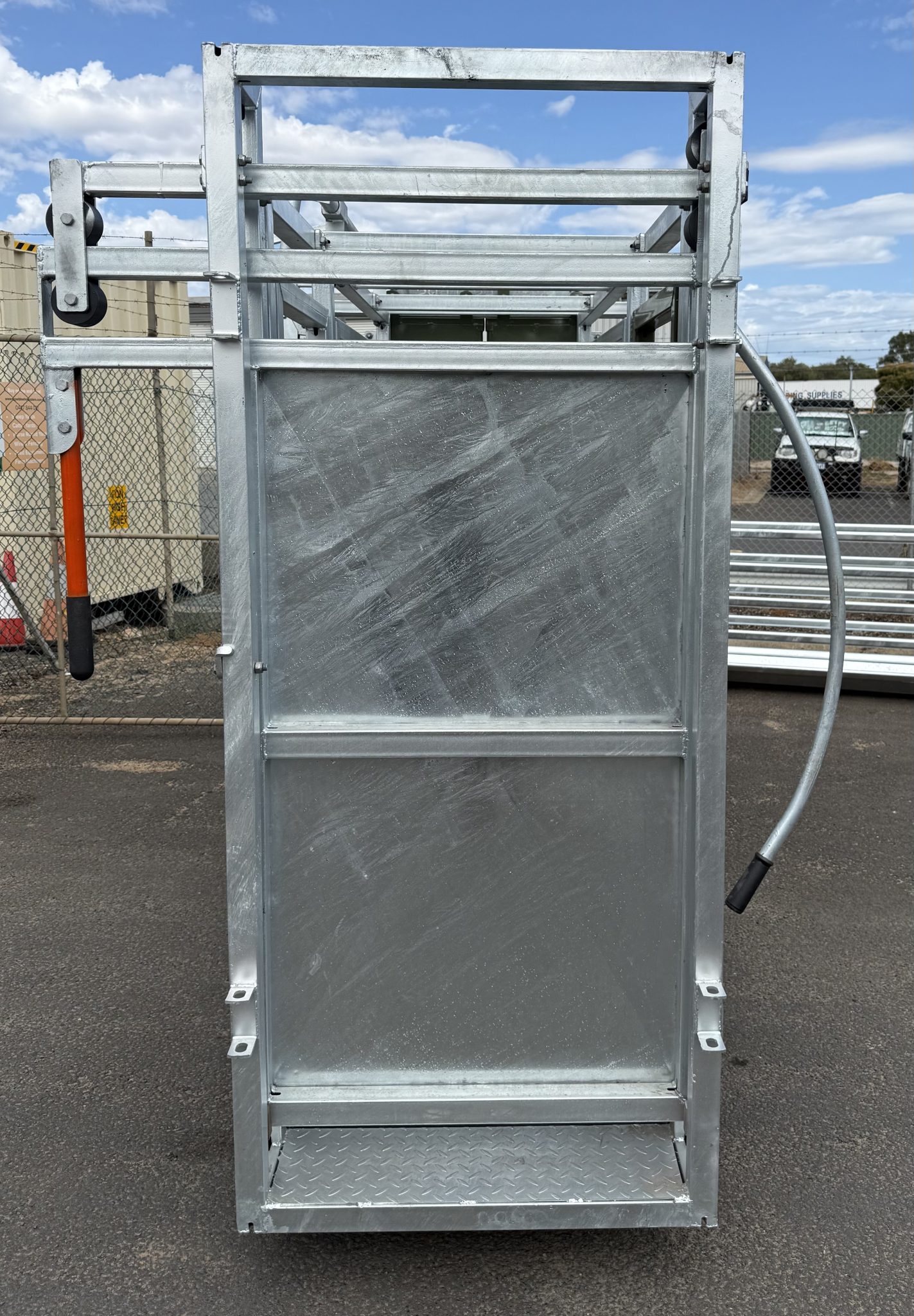 Ag Gate Display Rack CATTLE RACEWAY GATE - BLIND PANEL HDG - AG Wide Wholsalers